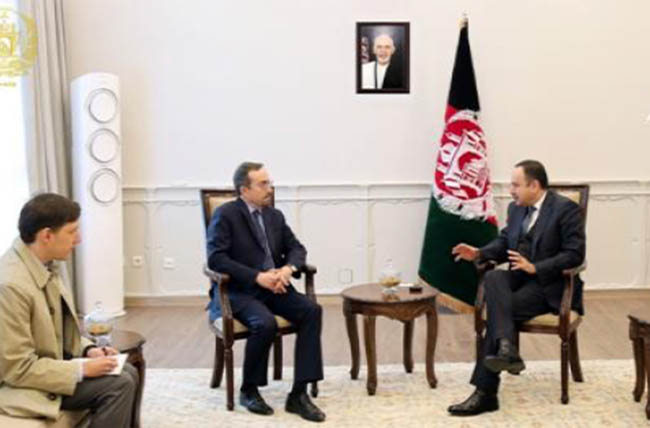 Hakimi, US Envoy  Discuss Peace Process, Poll Preparations